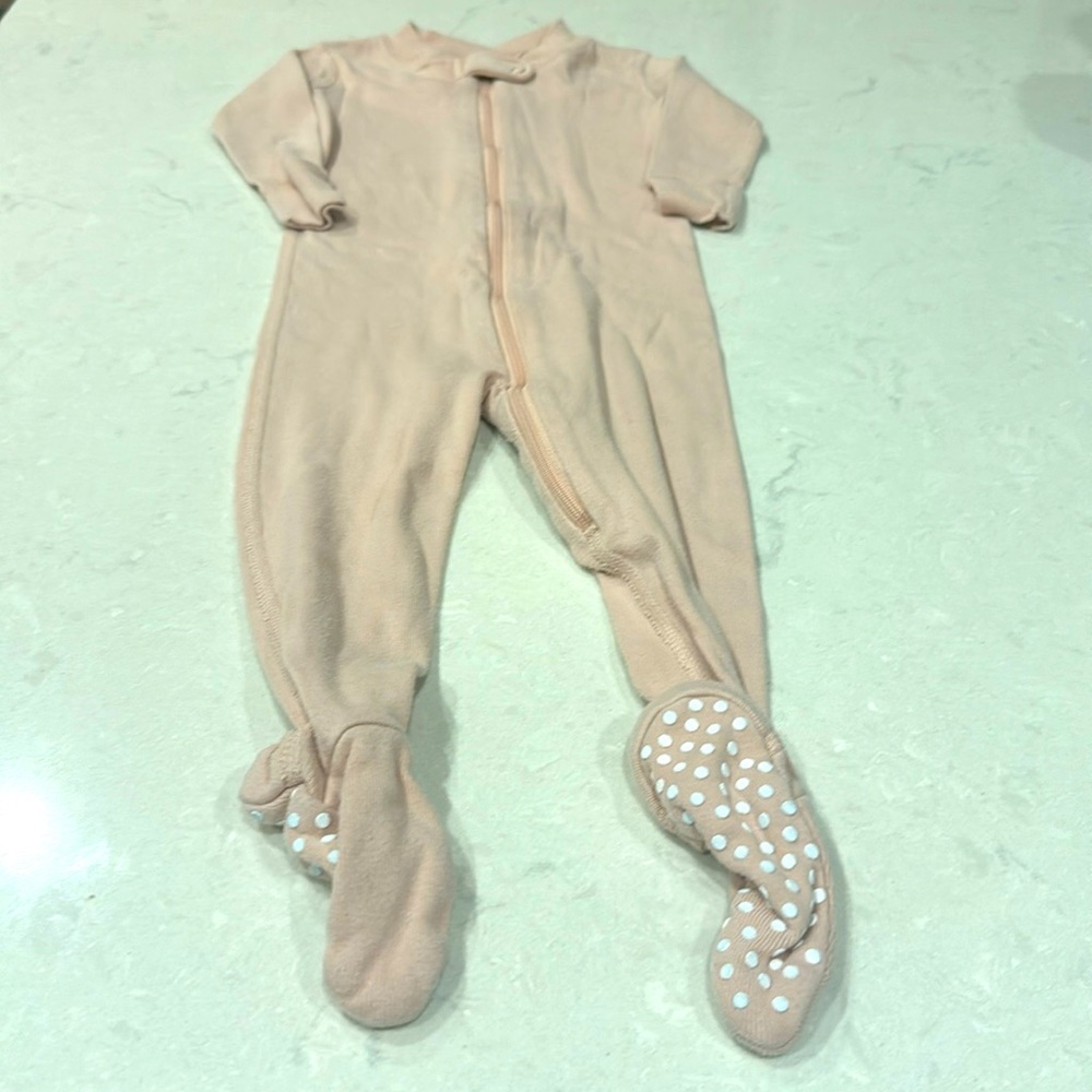 Hanna Andersson Soft Pink Onesie Pj's